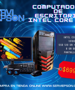 COMPUTADORA ESCRITORIO INTELCORE I3 DECIMA GENERACION 8 GB DDR4 SSD120+HDD1TB GRAFICA GEFORCE 2GB NVIDIA
