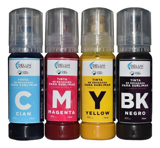 Pack de 5 Tintas de Sublimación (CMYKK) x500ml - Calidad Alemana /  Impresoras InkJet