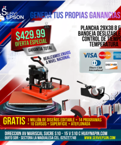 PLANCHA 29X38 8 EN 1 BANDEJA DESLIZABLE CON CONTROL DE TIEMPO Y TEMPERATURA