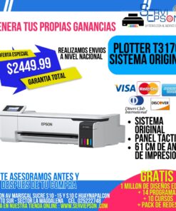 PLÓTTER EPSON DE IMPRESIÓN T3170X SISTEMA ORIGINAL