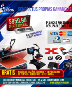 PLANCHA 60X40 BANDEJA DESLIZABLE DOBLE MOTOR